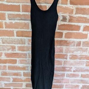 Casual Black Sleeveless Dress